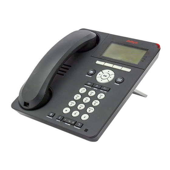 Avaya one-X Deskphone 9620 Manuel Utilisateur