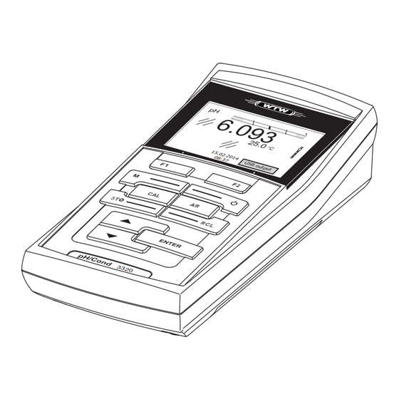 wtw Multi 3320 Guide Rapide