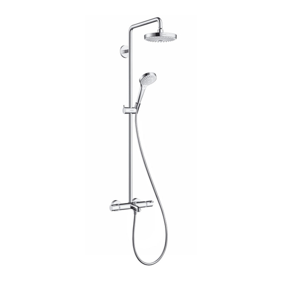 Hansgrohe Showerpipe EHM EcoSmart 27191000 Mode D'emploi / Instructions De Montage