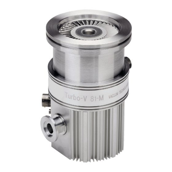 Agilent Technologies Turbo-V 81-M Mode D'emploi