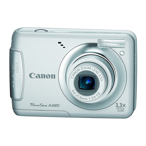 Canon PowerShot A480 Guide D'utilisation