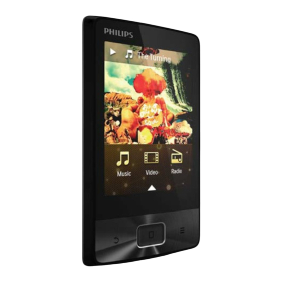 Philips GoGEAR SA4MUS08 Mode D'emploi