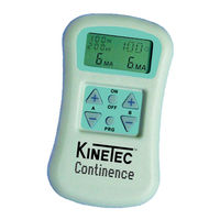 Kinetec Continence Mode D'emploi