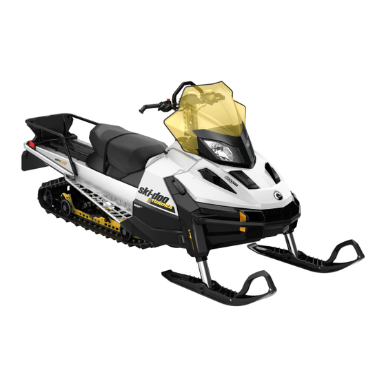 BRP Ski-Doo Tundra 600 HO E-TEC Guide D'utilisation Et D'entretien