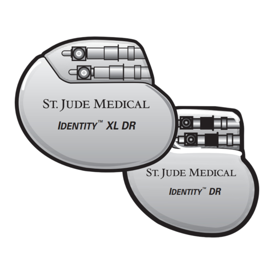 St.Jude Medical Identity XL DR 5376 Manuel D'utilisation