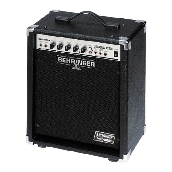 Behringer ULTRABASS BX300 Notice D'utilisation