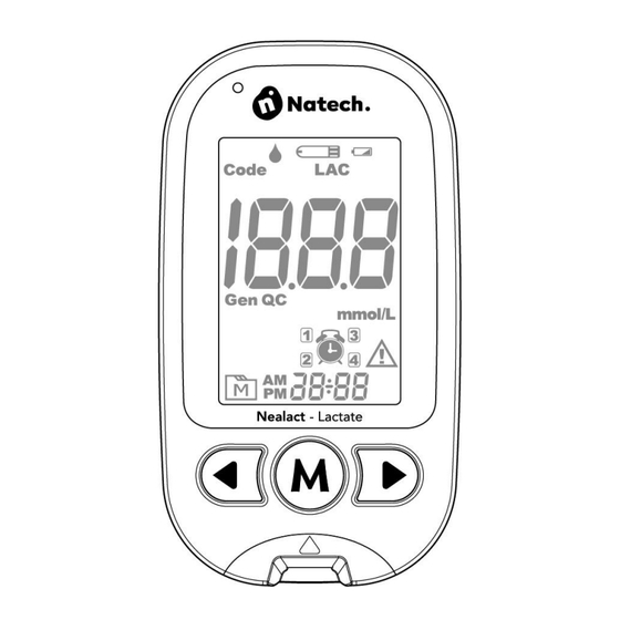 Natech Nealact Lactate Manuel D'utilisation