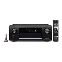 Denon AVRX4100 Manuel De L'utilisateur