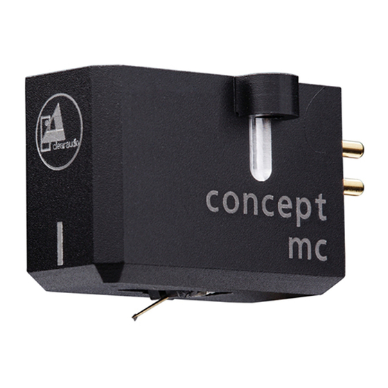 Clearaudio concept mc Instructions D'utilisation