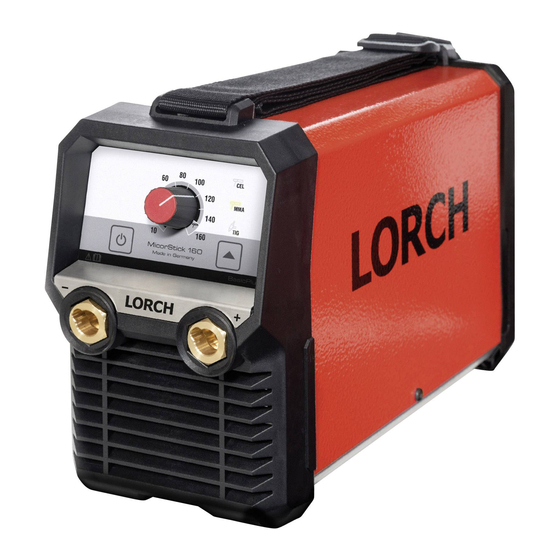 LORCH MicorStick 160 Manuel D'utilisation