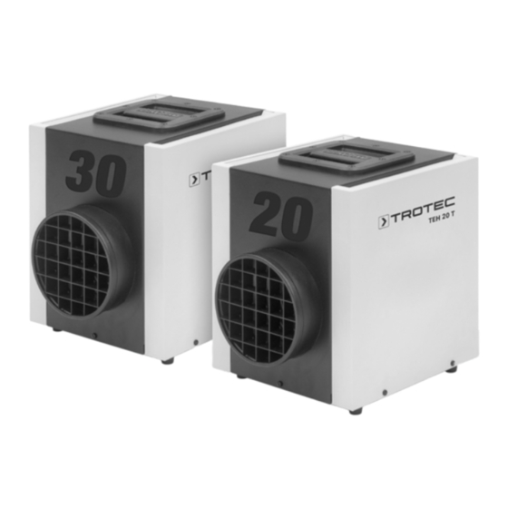 Trotec TEH 20 T Manuel D'utilisation