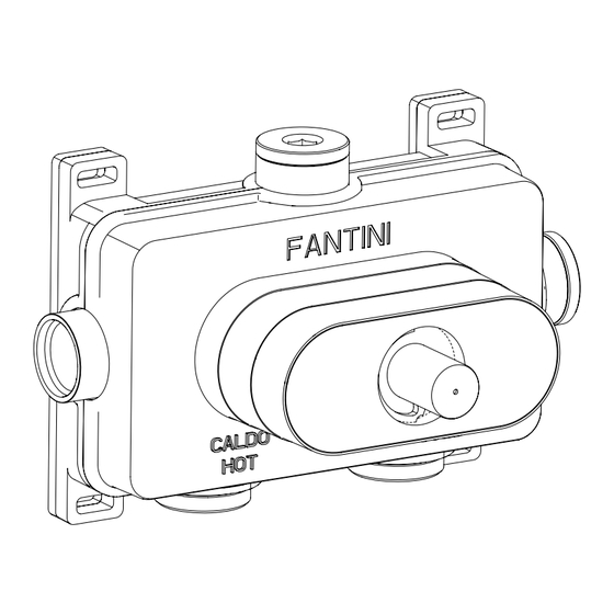 Fantini Rubinetti PARTI INCASSO D400A Instructions De Montage