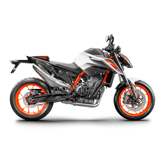 KTM 890 Duke R Manuel D'utilisation