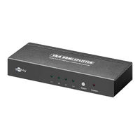 Goobay Ultra HDMI Splitter 1 x 4 Notice D'utilisation