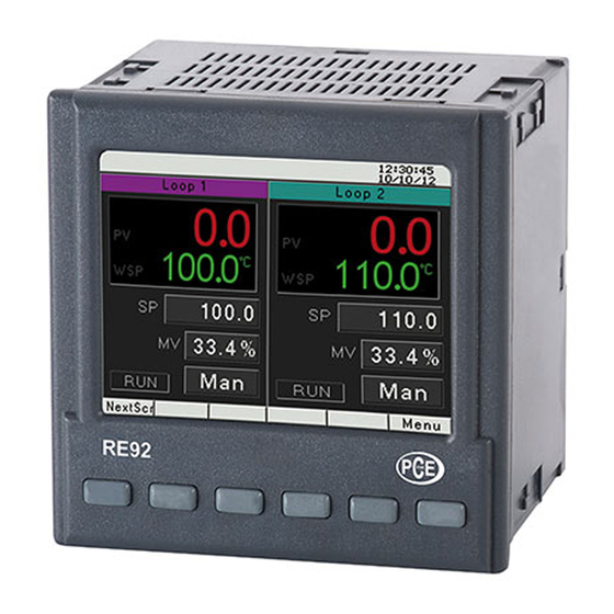 PCE Instruments PCE-RE92 Manuels