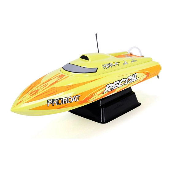 ProBoat RECOIL PRB08022 Manuel De L'utilisateur