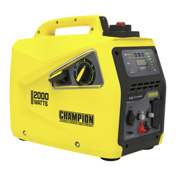 Champion Global Power Equipment 100414 Manuel De L'opérateur