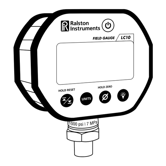 Ralston Instruments LC10 Guide De Démarrage Rapide