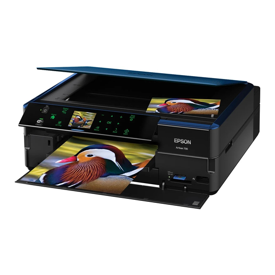 Epson Artisan 730 Guide Rapide