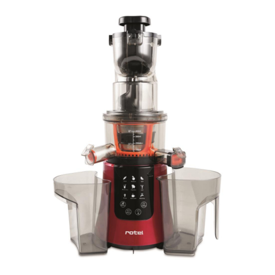 Rotel SLOWJUICER4292CH Mode D'emploi