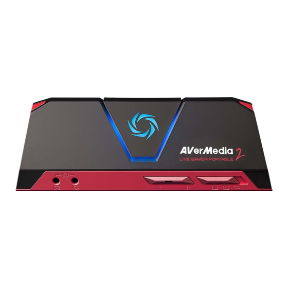 Avermedia Live Gamer Portable 2 Manuel D'utilisation