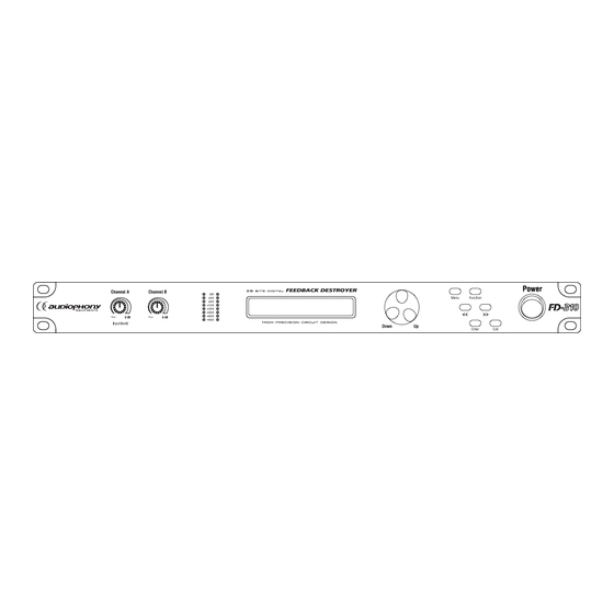 audiophony FD-310 Guide De L'utilisateur