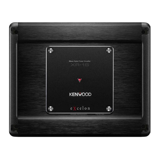 Kenwood XR-1S Mode D'emploi