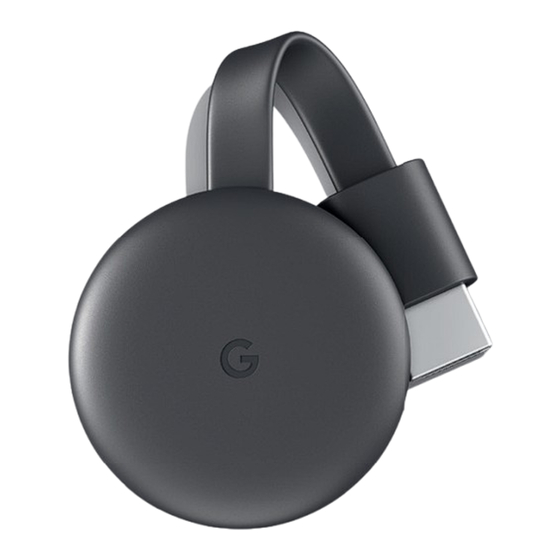 ORANGE Google Chromecast Manuel D'utilisation