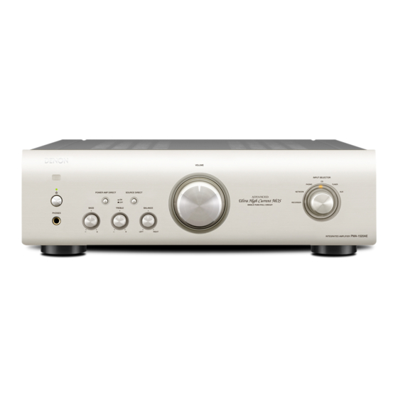 Denon PMA-1520AE Manuel De L'utilisateur