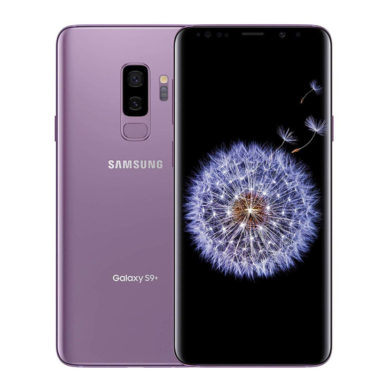 Samsung Galaxy S9+ Mode D'emploi