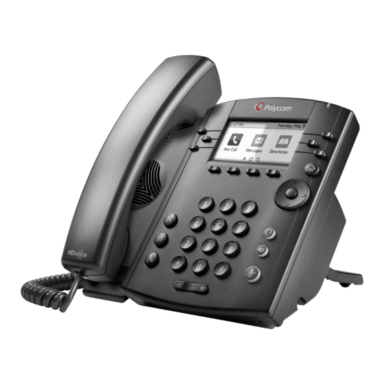 Polycom VVX 301 Guide D'utilisation Rapide