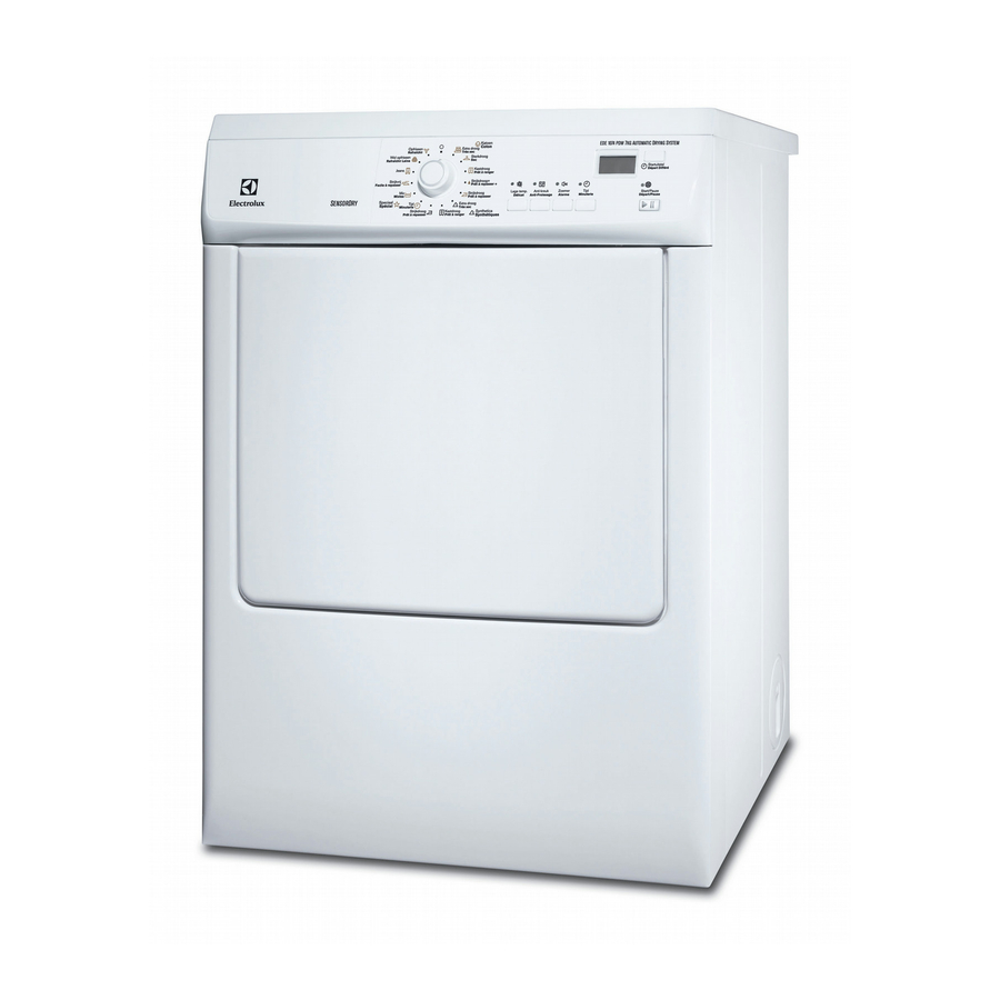 Electrolux EDE1074PDW Notice D'utilisation