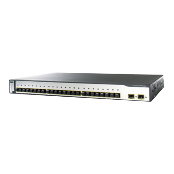 Cisco Catalyst 3750-24FS Manuels