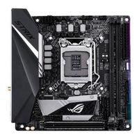 Asus ROG STRIX B360-I GAMING Mode D'emploi