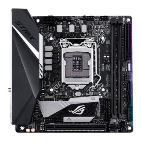 Asus ROG STRIX B360-I GAMING Mode D'emploi