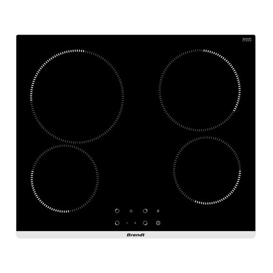 Brandt BPV1641B-01 Manuel D'instructions