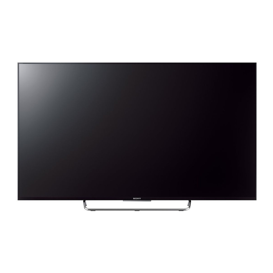 Sony BRAVIA KDL-49WE7 Serie Mode D'emploi