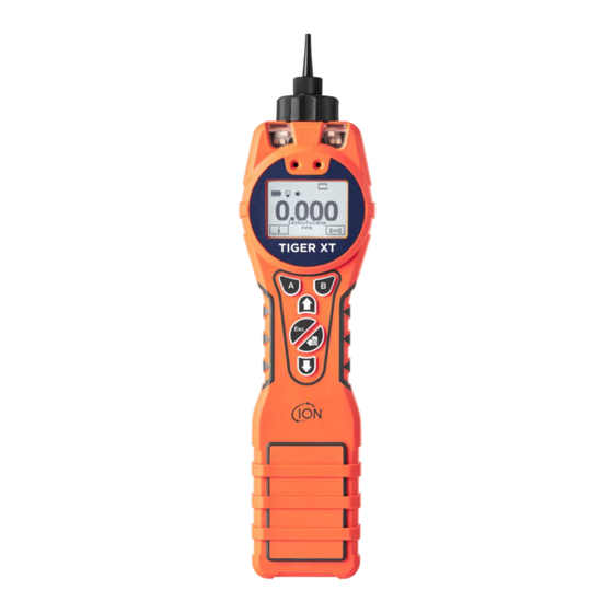 ion science Tiger XT Manuel D'utilisation De L'instrument