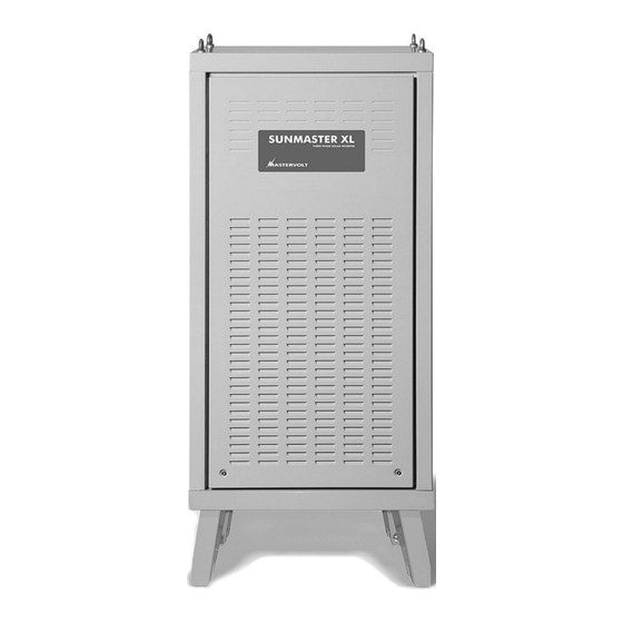 Mastervolt SunmasterXL 10K Manuel Utilisateur Et D'installation