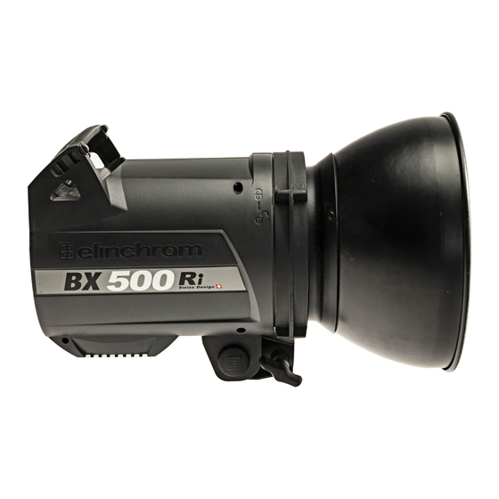 Elinchrom BX 250Ri Manuel D'utilisation