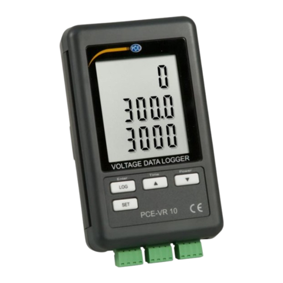 PCE Instruments VR 10 Manuel D'utilisation