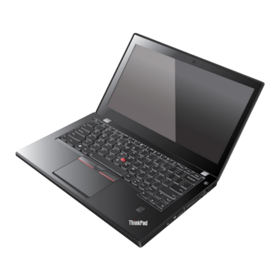 Lenovo ThinkPad X270 Consignes De Sécurité, Déclaration De Garantie Et Guide De Configuration