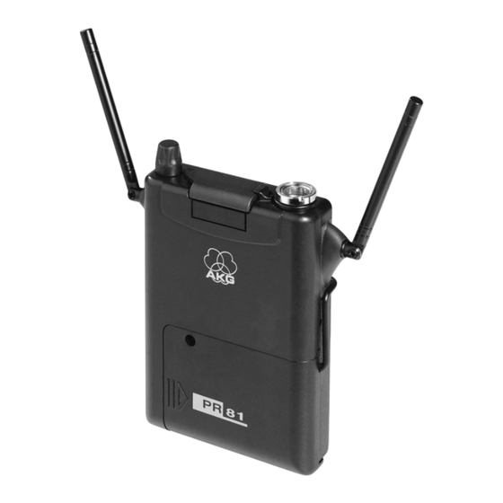 AKG PR 81 Mode D'emploi