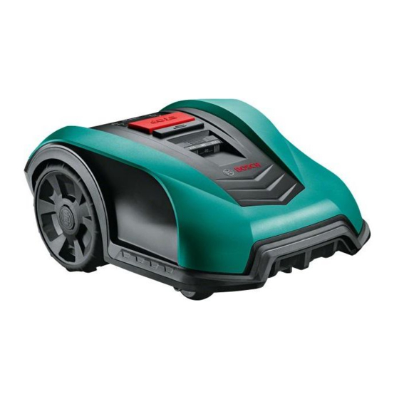 Bosch Indego 350 l Manuels