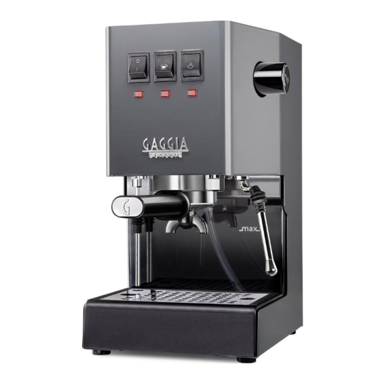 Gaggia Milano CLASSIC RI9380 Mode D'emploi