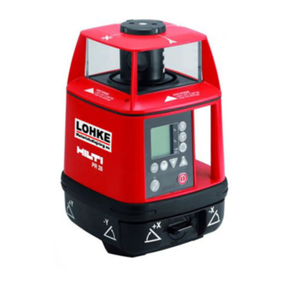 Hilti PR 28 Mode D'emploi