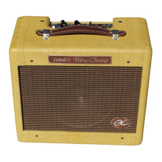 Fender EC Vibro Champ Mode D'emploi