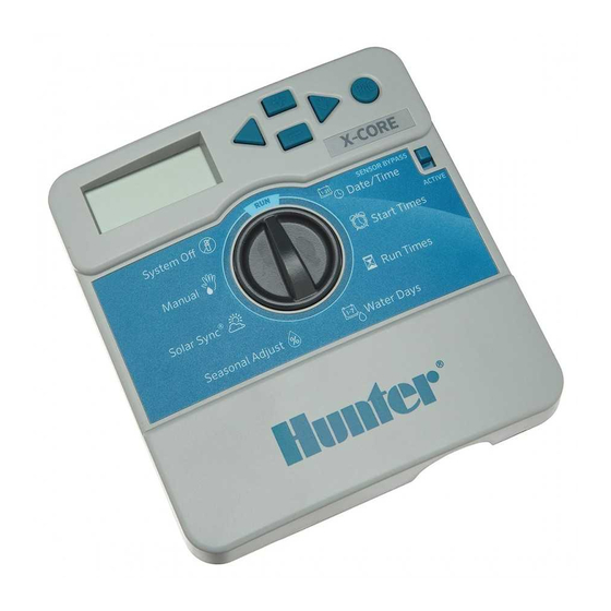 Hunter XC Serie Manuel De L'utilisateur