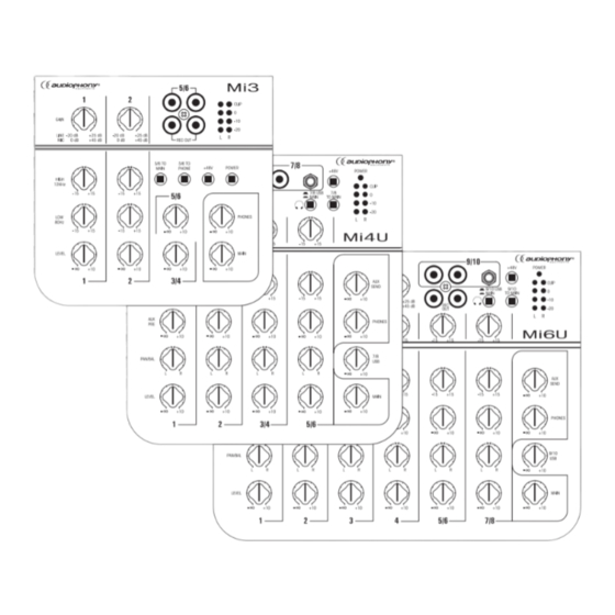 Audiophony PA Mi3 Guide De L'utilisateur