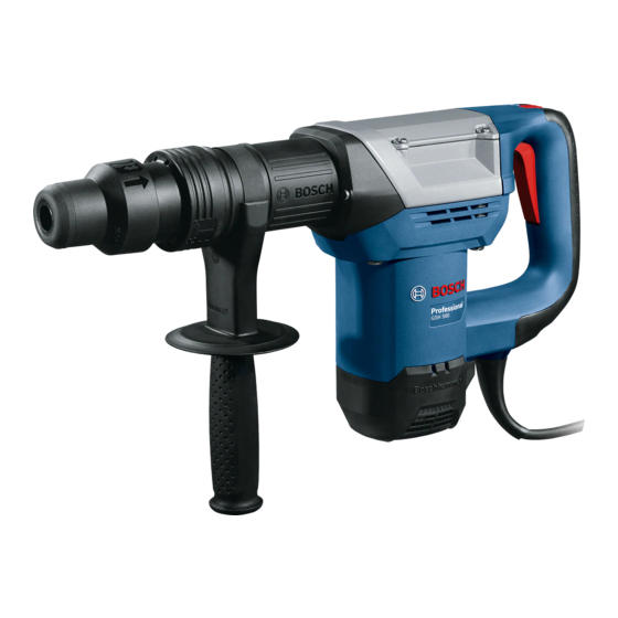 Bosch GSH 500 Professional Notice D'utilisation D'origine